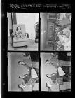 Lion's Club Broom Sale; Little girl sitting in chair (4 Negatives) (May 3, 1954) [Sleeve 2, Folder a, Box 4]